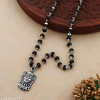 BhartYug Karanguli Mala Metal Cap with Mahakal Pendent With Certification