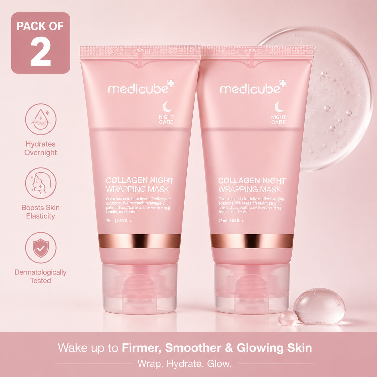 Medicube Collagen Night Wrapping Mask PACK OF 2