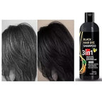 AI Black hair dye shampoo 3in1(pack 2)