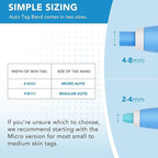 Auto Skin Tag Remover Kit for Face & Body Upgraded Fast and Easy Removal Pen with 40 Removal Bands & 10 Cleansing Wipes