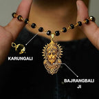 BharatYug Bajrangbali Karungali Necklace with  beads