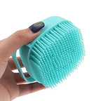 Body Scrubber with Soap Dispenser Brush, Silicone Exfoliating Brushes pack of 2 (random color)