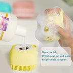 Body Scrubber with Soap Dispenser Brush, Silicone Exfoliating Brushes pack of 2 (random color)