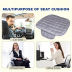 Comfortable Ultra-Soft Memory Foam Car Seat Cushion Cover with Non-Slip Grip and Storage Pouch Pack of 1