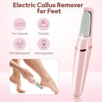 Hanglow Electric Callus Remover for Feet – Rechargeable Foot Dead Skin Remover with 2 Roller Heads PACK OF 1