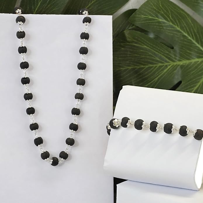 karungali mala and  bracelet combo set