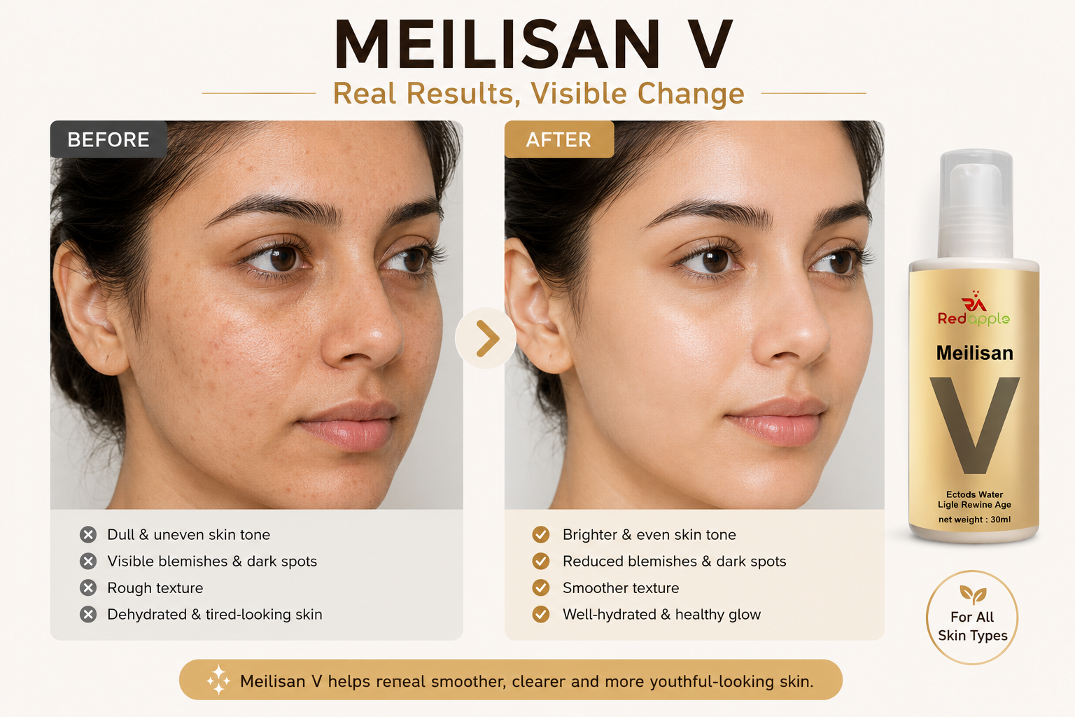 Meilisan V Anti-Aging skincare 30ml pack of 2