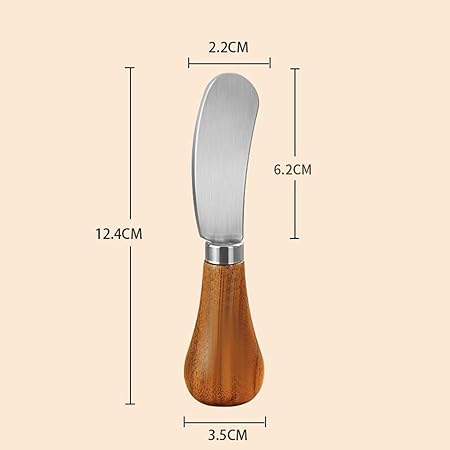 Mini Wooden Handle Butter Knife(pack of 2)