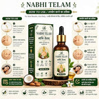 Nabhi Telam Ayurvedic Oil for Navel Care & Body Wellness pack of 2