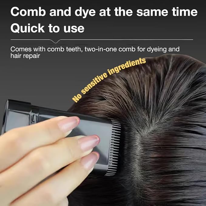 New 2 in 1 Hair Color Stick Hair Dye Stick Comb (Black, 20 gm)