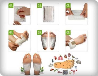 Organic Natural ingredients Detox Foot Pads for Body (pack of 10)